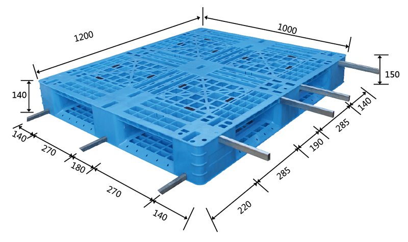 1210田字網(wǎng)格塑料托盤
