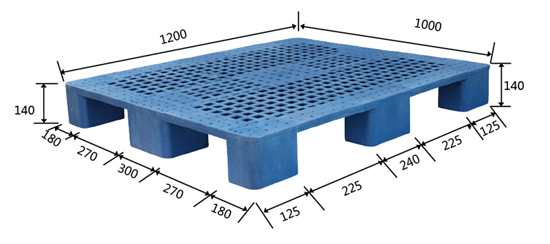1210九腳網(wǎng)眼塑料托盤(pán)